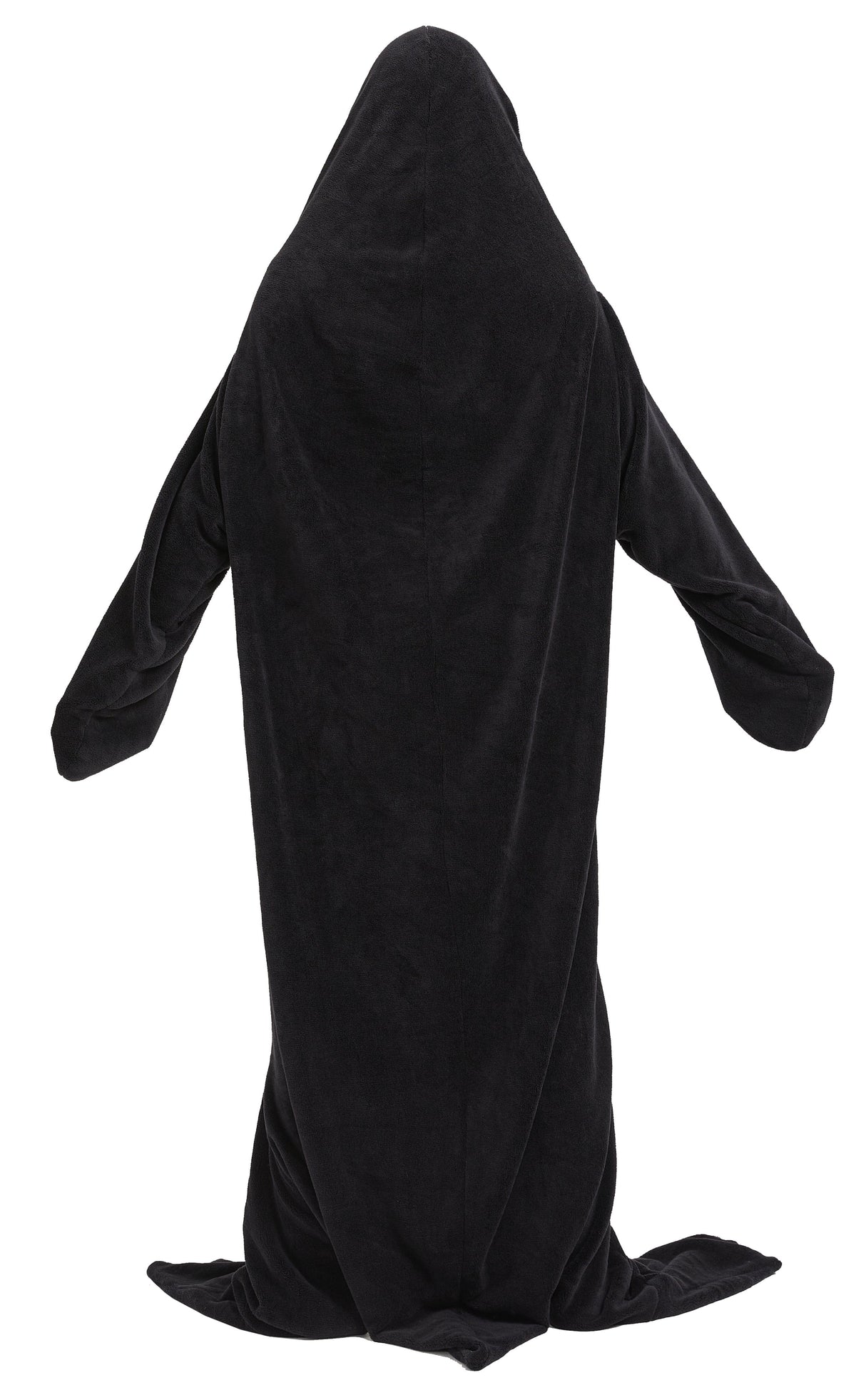 OLIVIA ROCCO Oversized Penguin Wearable Blanket Hoodie Fleece With Sleeves One Size
