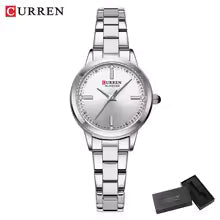 CURREN Women's Watches Fashion Original Quartz Wrist Watch for Ladies Roman Dial Dazzling