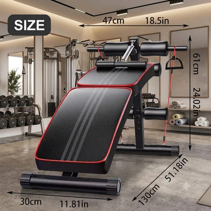 Adjustable Curved Sit-Up Bench: Ultimate Core & Ab Trainer support for home gym