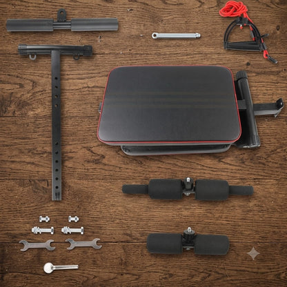 Adjustable Curved Sit-Up Bench: Ultimate Core & Ab Trainer support for home gym