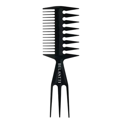 Belantti 3-in-1 Wide Tooth Detangling Comb for Curly Hair