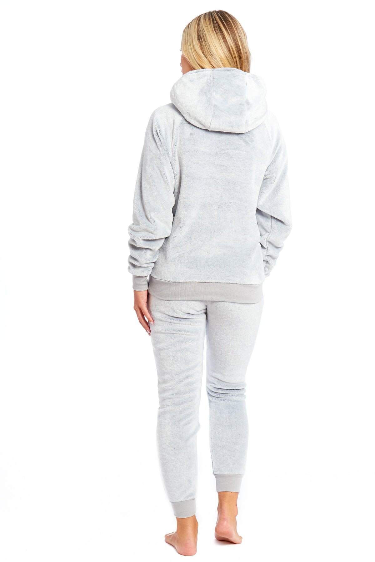 OLIVIA ROCCO Matching Mother Daughter Plush Fleece Hooded Pyjama Set Embroidered Sloth
