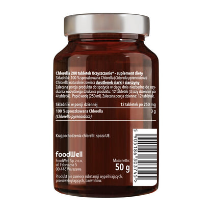 Food Supplement Chlorella 200 tablets