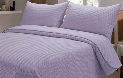 OLIVIA ROCCO Capri Embossed Luxury Bedspread Set With Quilted Throw And Duvet Matching