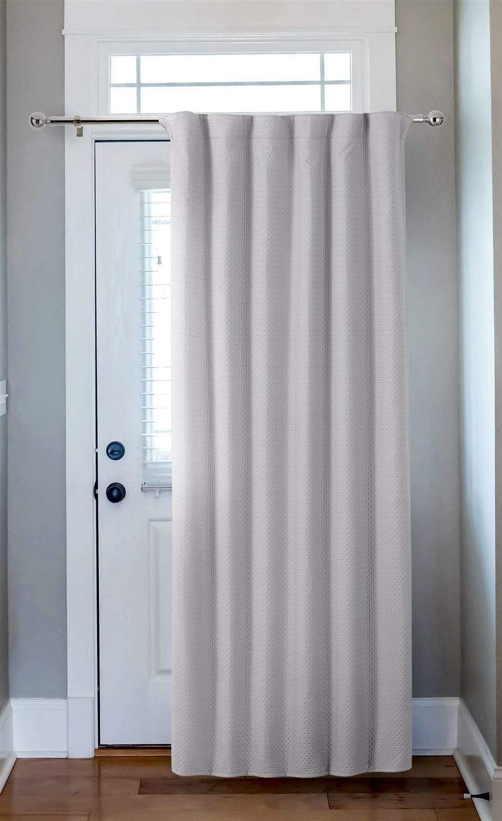OLIVIA ROCCO Capri Thermal Door Curtain 46x84 Inches For Energy Efficiency And Noise