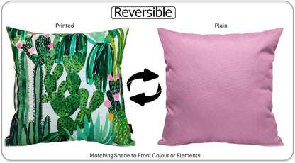 OLIVIA ROCCO Cactus Outdoor Waterproof Cushion Covers 43 x 43 cm Garden Patio for Sofa and Bedroom Styling