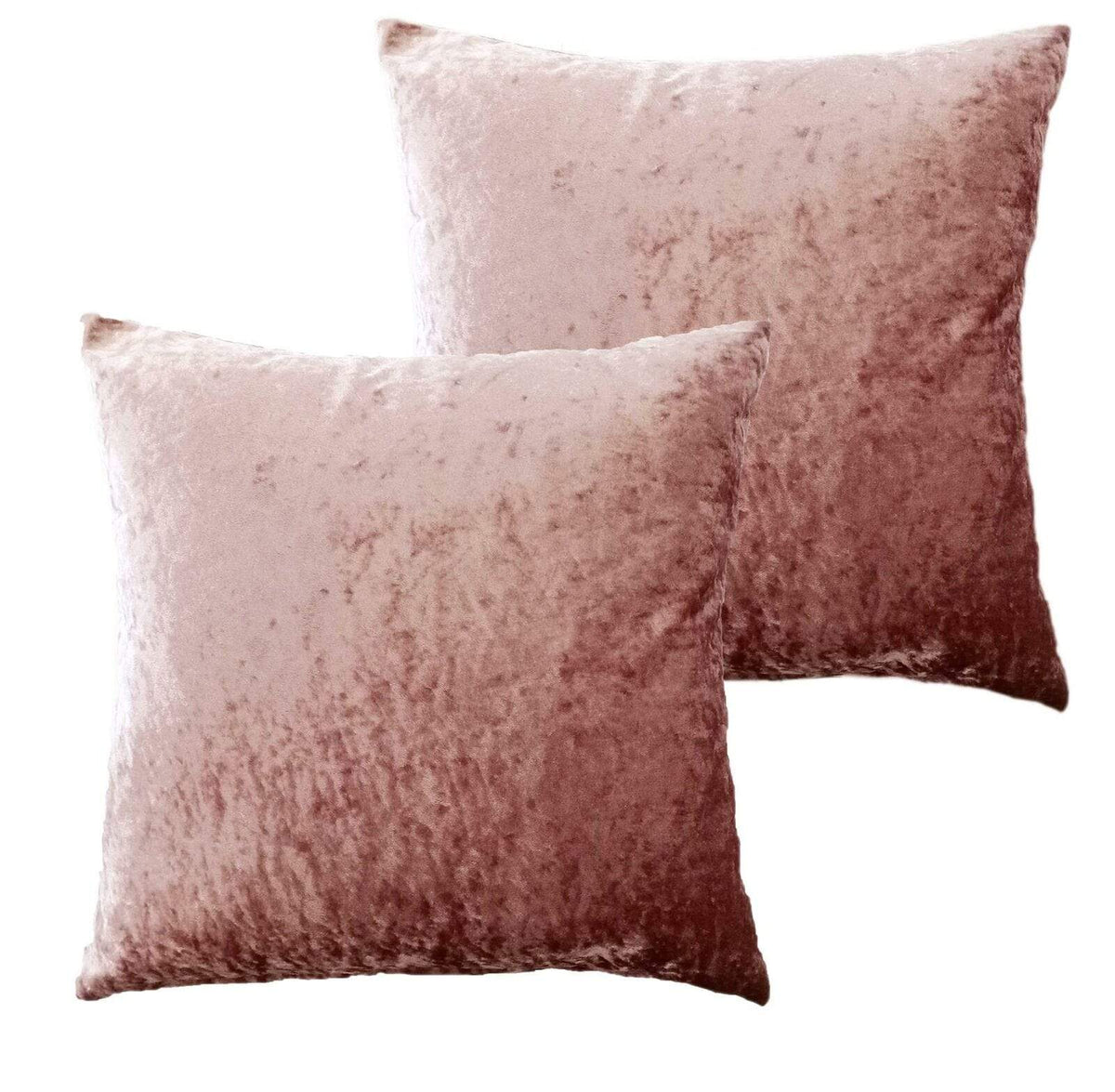 OLIVIA ROCCO Crushed Velvet Cushion Covers 17x17 Inches Pack Of 2 For Sofa Bedroom