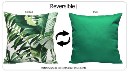 OLIVIA ROCCO Cushion Covers Jamil Green Waterproof 43x43 cm Reversible Breathable Indoor
