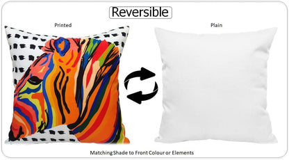 OLIVIA ROCCO Kampala Orange Waterproof Cushion Covers 43 x 43 cm Reversible Breathable