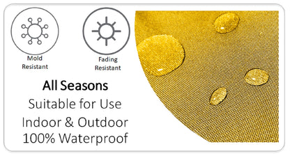 OLIVIA ROCCO Nairobi Ochre Waterproof Outdoor Cushion Covers 43 X 43 cm Weather Resistant