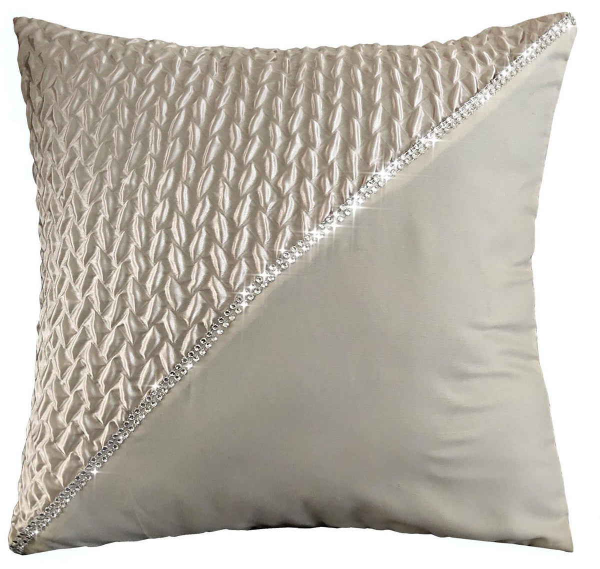 OLIVIA ROCCO Zenia Duvet Cover Set With Quilted Trim And Diamante Detailing For Luxurious