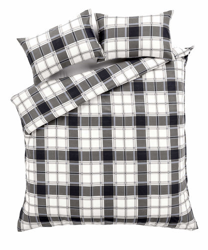 OLIVIA ROCCO Duvet Set Highland Tartan Brushed Cotton Flannel Super Soft OEKO-TEX