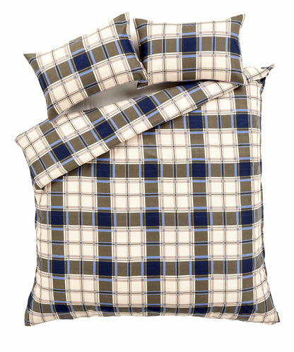 OLIVIA ROCCO Duvet Set Highland Tartan Brushed Cotton Flannel Super Soft OEKO-TEX