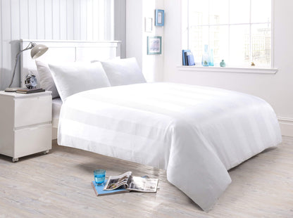 OLIVIA ROCCO Waffle Stripe Handwoven Jacquard Cotton Rich Duvet Cover Set Multiple Sizes