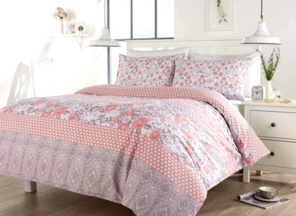 OLIVIA ROCCO Chelsea Floral Duvet Set Cotton-Rich Bedding In Single for Everyday Luxury Hotel-Style
