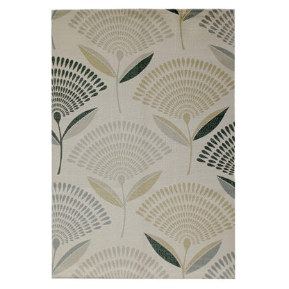 OLIVIA ROCCO Printed Rug Linnea Design Non Slip Soft Durable Floor Rug For Living Room