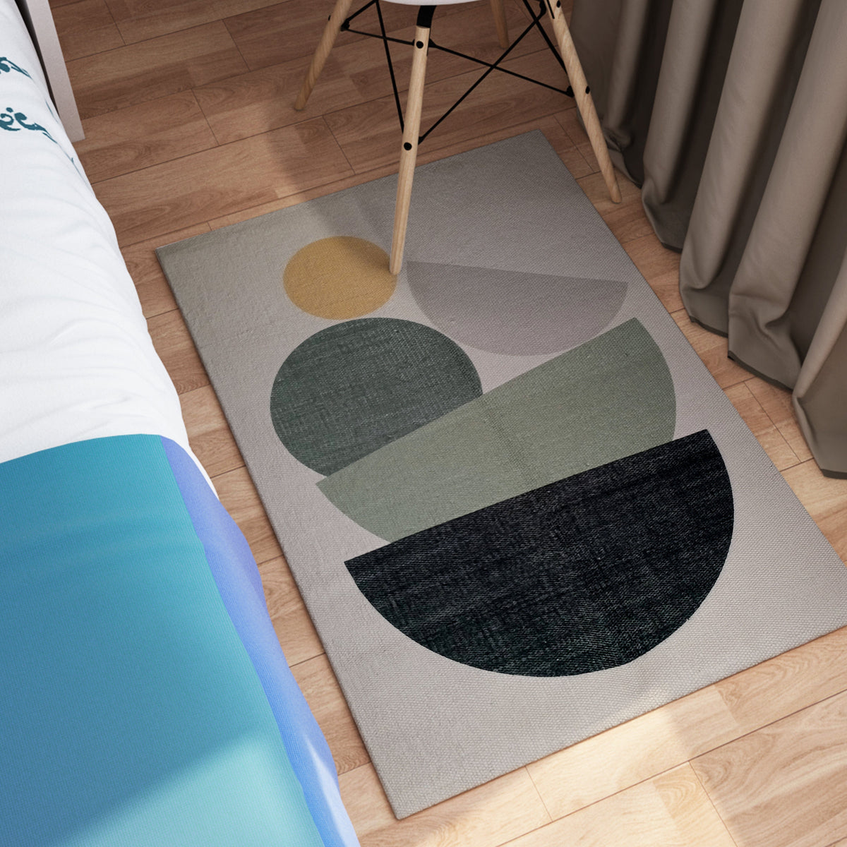 OLIVIA ROCCO Printed Rug Tokyo Design Modern Non-Slip Soft Durable Floor Rug For Living