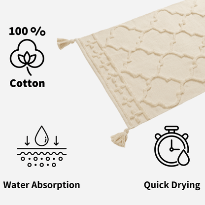 OLIVIA ROCCO Marrakesh Hand Woven Cotton Rug Eco Friendly Durable Carpet For Living Room