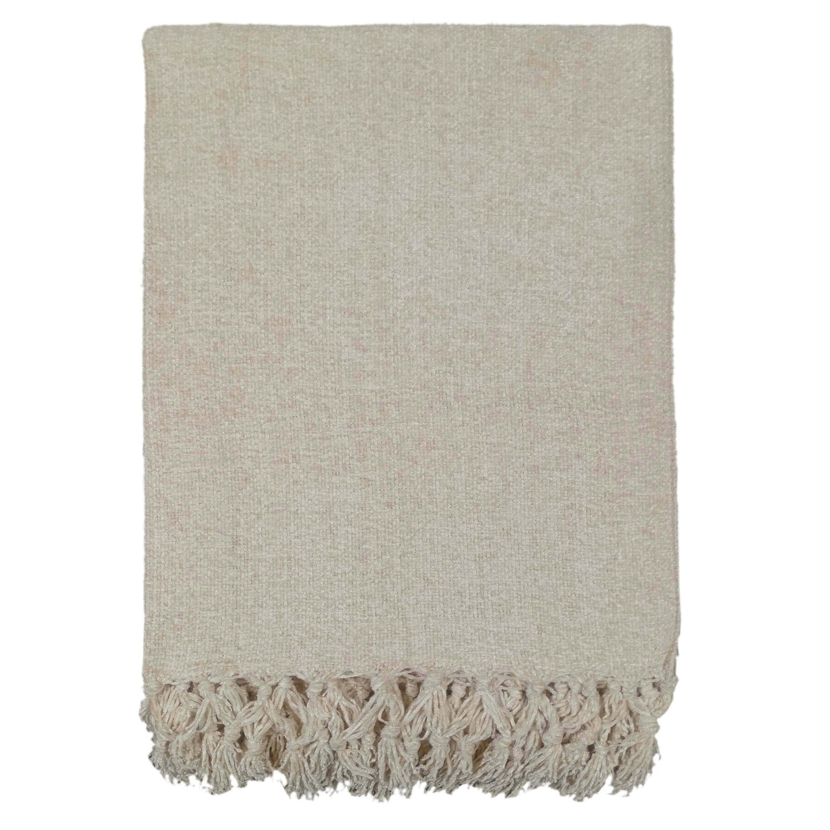 OLIVIA ROCCO Chenille Tassel Throw Blanket for Couch Sofa Chair Bed All-Season Cosy Sofa and Bedroom Layering
