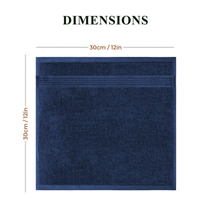 OLIVIA ROCCO Rhodes Towel Royal Blue 100% Cotton Hotel Quality Soft Super Absorbent Hand