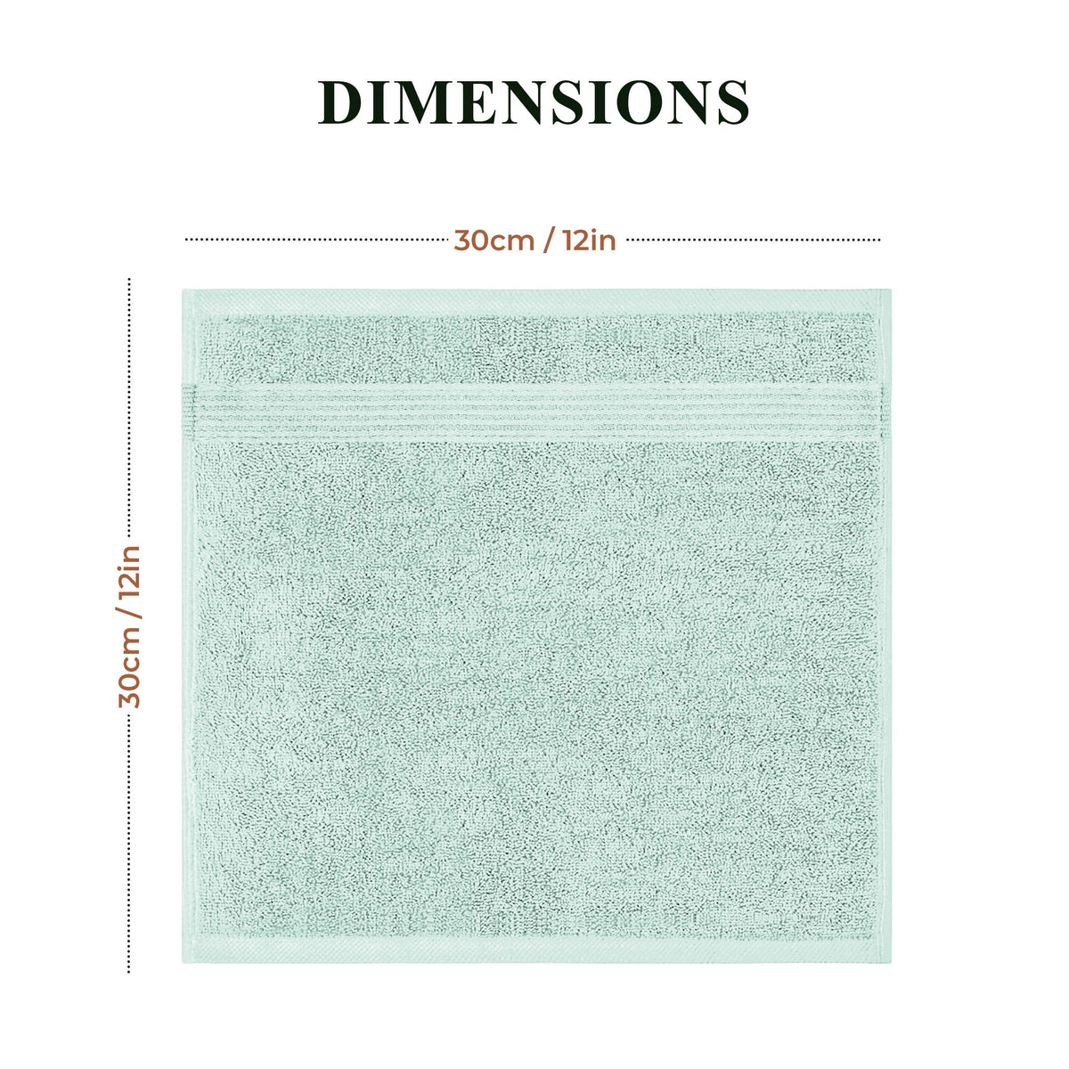 OLIVIA ROCCO Rhodes Towel Seafoam 100% Cotton Hotel Quality Soft Super Absorbent Hand