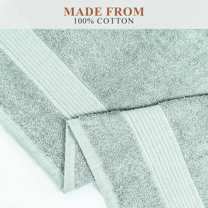 OLIVIA ROCCO Rhodes Towel Seafoam 100% Cotton Hotel Quality Soft Super Absorbent Hand