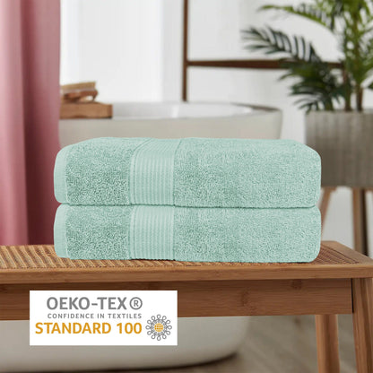 OLIVIA ROCCO Rhodes Towel Seafoam 100% Cotton Hotel Quality Soft Super Absorbent Hand