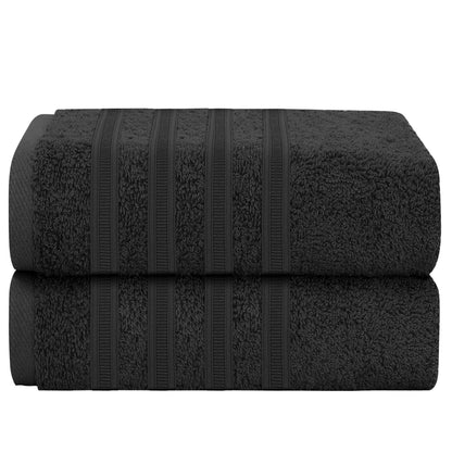OLIVIA ROCCO Ritz Viscose Stripe Towels Super Soft Cotton Highly Absorbent Jumbo Bath