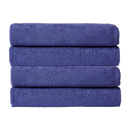 OLIVIA ROCCO Pack Of 4 Large Quick-Drying Indus Valley Cotton Bath Sheets 80x140cm