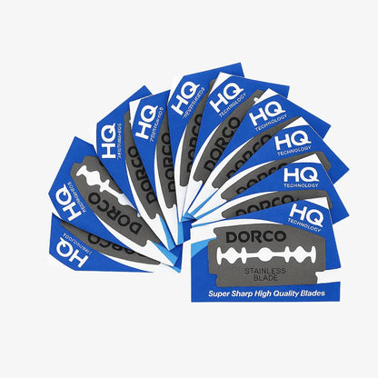 DORCO Stainless Steel Double Edge Razor Blades 10 Pack